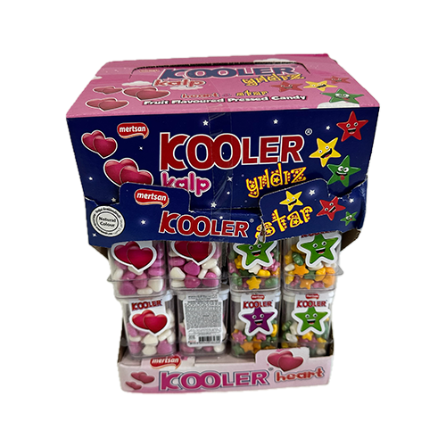 Bomboni mini Kooler Srce & Zvijezda box mix voćni 10 gr