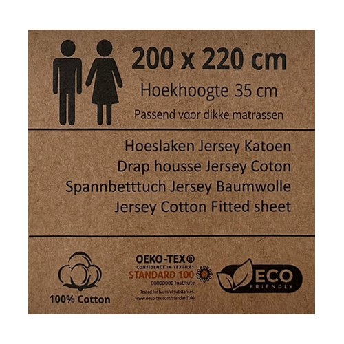Čaršav sa lastikom Premium Jersey Rol Ass 200 - 200 x 220 cm - 35 cm Mix boje - Image 2