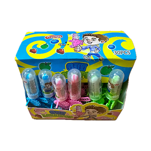 Lizalice Gun Lollipop Spin + igračka puška jagoda - jabuka - borovnica 3.5 gr - 30 kom x 20 KUT