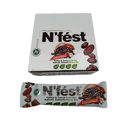 Čokoladice N'Fest Kafa + Kakao-Voćni bar 40 gr