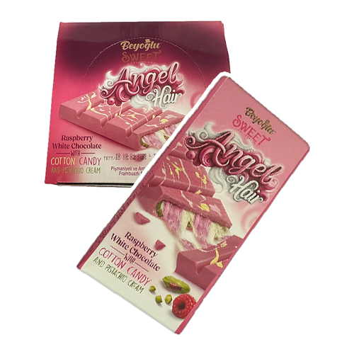 Čokolada Angel Hair Malina + Bijela čokolada i pistaći krem 170 gr