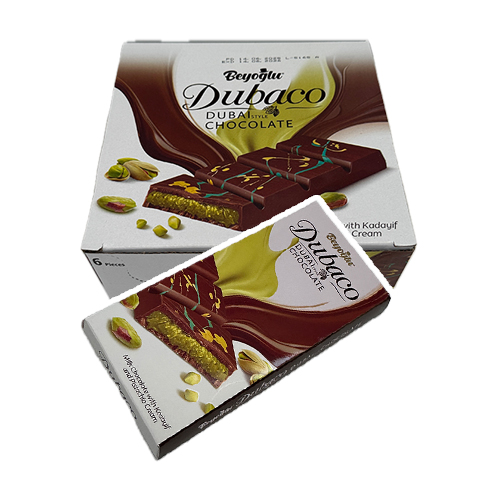 Čokolade Dubaco Dubai Style Milk krem kadaifa & pistaćia 200 gr - 6 kom x 6 KUT