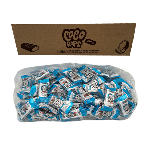 Čokoladice Coco Rops mini milk kokos bar 3000 gr - 1 kom x 1 KES