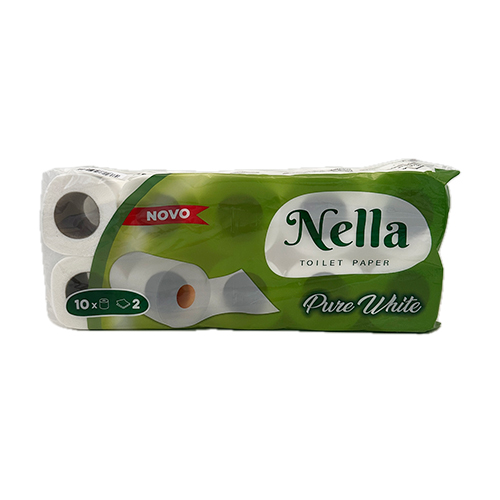 Papir toalet Nella Pure White 10 kom - 2SL