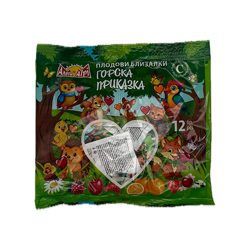 Lizalice Šumska priča Srce Mix voćni 12 kom