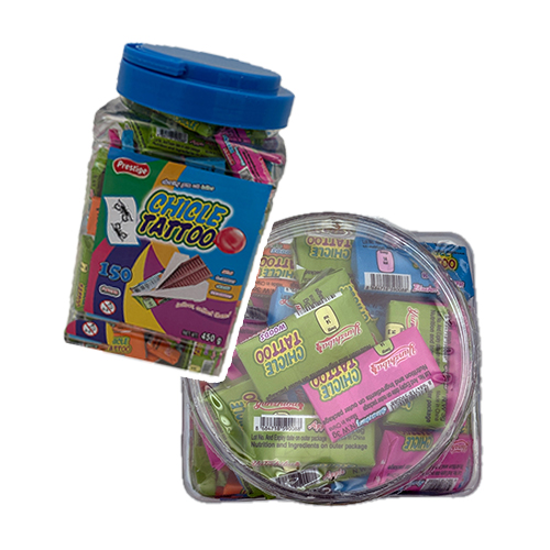 Žvake Chicle Mix Jabuka - Narandža - jagoda - Malina + tattoo 3 gr