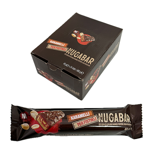 Čokoladice Nugabar karamel - kikiriki 40 gr