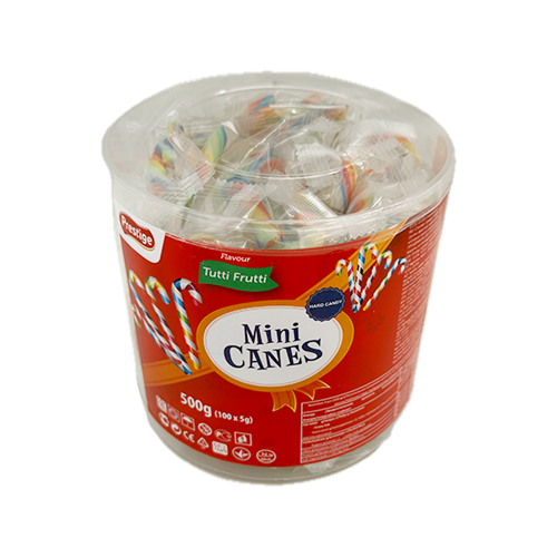Lizalice Mini canes Tutti frutti - mix voćni 5 gr - 100 kom x 12 kut