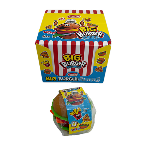 Bomboni gumeni Big Burger Gummy + igračka pvc Burger 32 gr