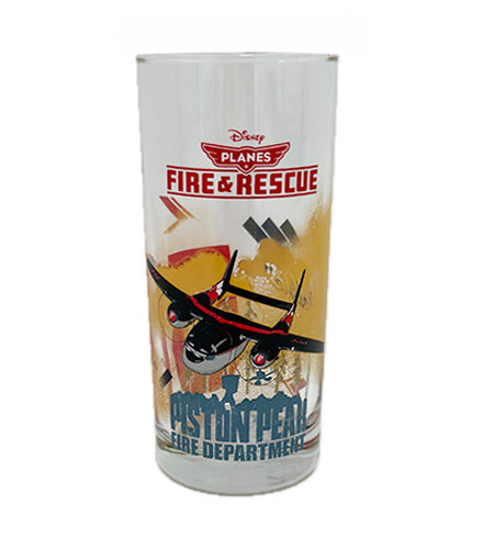 Čaša staklena Disney Planes Classico - Piston Peah Fire Department 27 cl