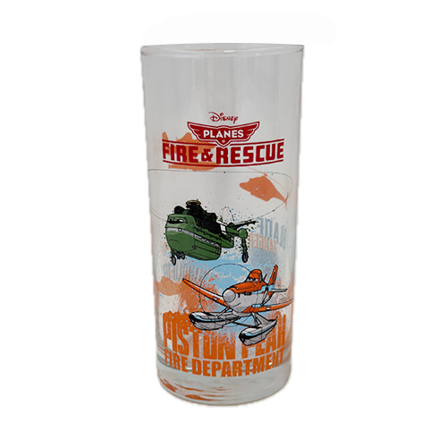 Čaša staklena Disney Planes Classico - Piston peah Fire department 27 cl