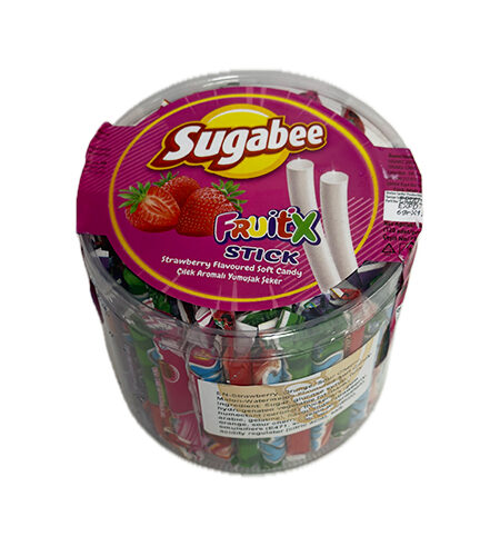 Bomboni Sugabee Fruit štapići jagoda + voćni mix 6 gr