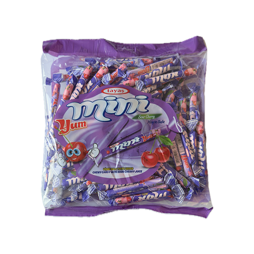 Bomboni Mini Yum štapići višnja - 700 gr x 12 KES