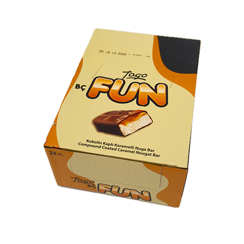 Čokoladice Togo Fun BC nougat bar karamela 25 gr