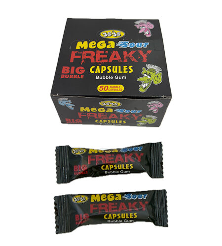 Žvake Mega Freaky Big bubble kapsula 5 gr - 50 kom
