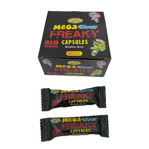 Žvake Mega Freaky Big bubble kapsula 5 gr - 50 kom