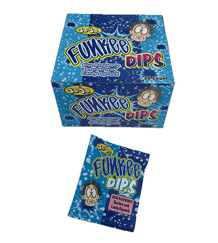 Slatkiš Funkee Dips štapić + prah Plava borovnica 15 gr
