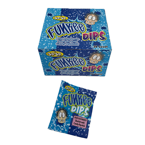 Slatkiš Funkee Dips štapić + prah Plava borovnica 15 gr