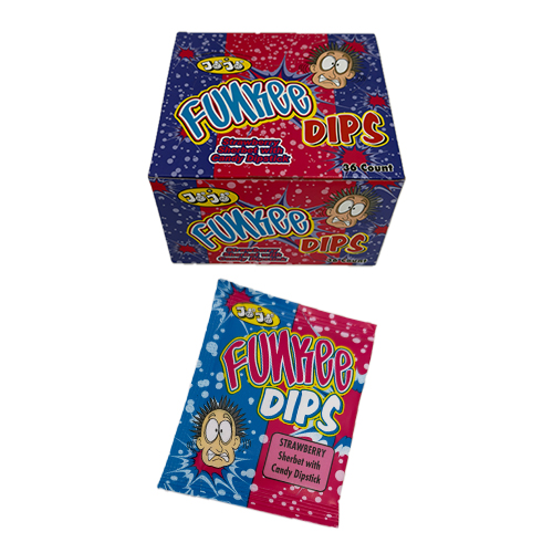 Slatkiš Funkee Dips štapić + prah Jagoda 15 gr