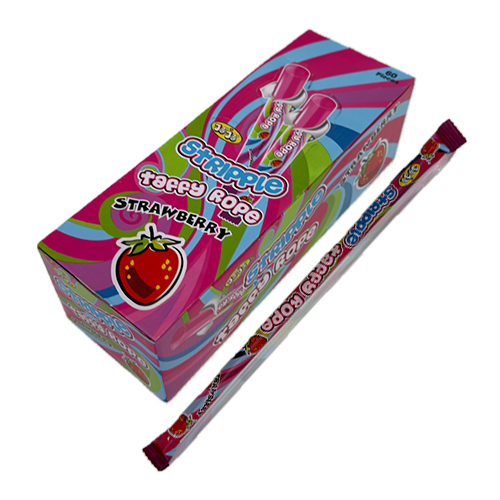 Slatkiš Stripple Taffy Rope Jagoda 25 gr
