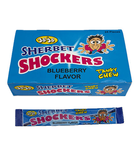 Slatkiš Shockers šerbet Tangy Chew traka borovnica 25 gr