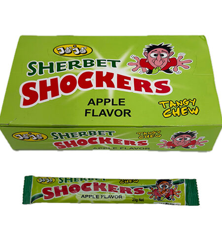 Slatkiš Shockers šerbet Tangy Chew traka jabuka 25 gr