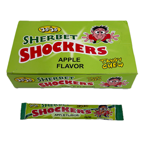 Slatkiš Shockers šerbet Tangy Chew traka jabuka 25 gr
