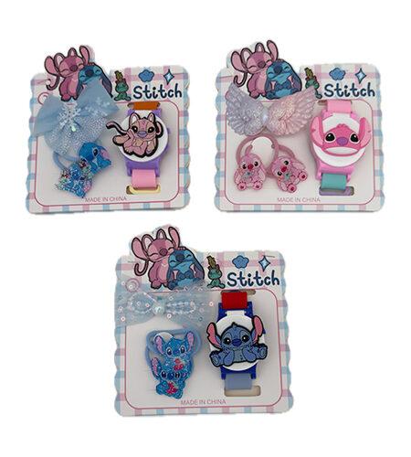 Igračka Stitch Set: Sat + 2 dodatka - ukrasa 3VR