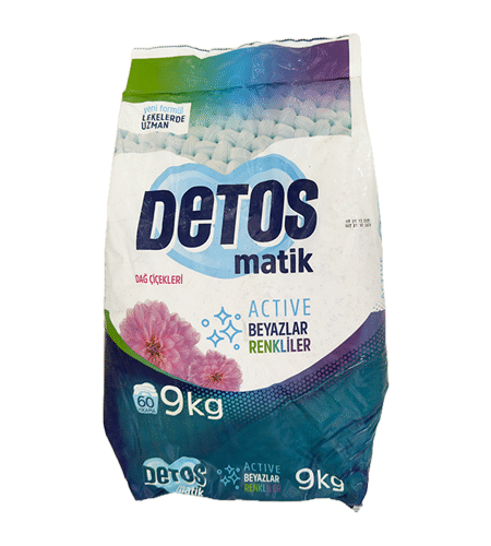 Deterdžent Detos Powder Active Matic kolor-bijelo planinski povjetarac 9 kg
