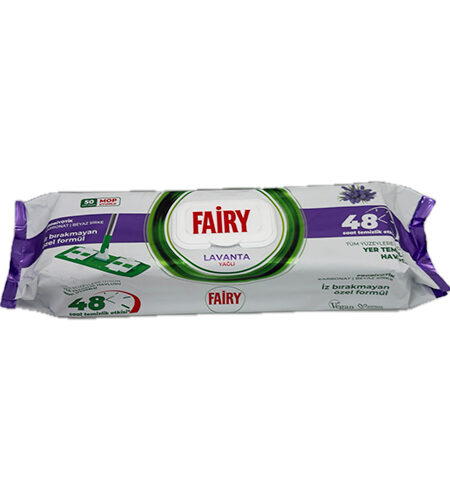 Maramice vlažne Fairy za čišćenje podova - džoger 50 kom Lavanda