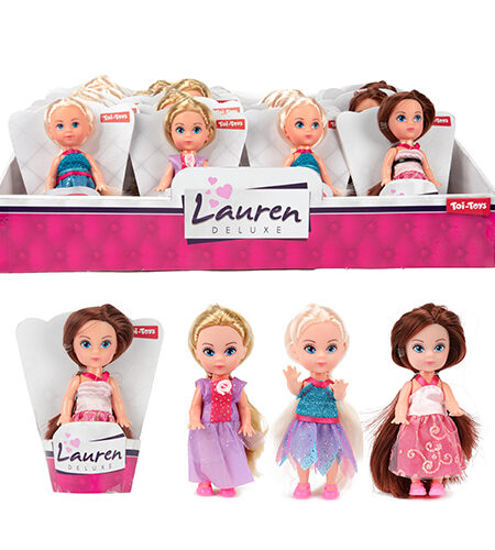 Lutka mala - beba princeza lauren - 11 cm, 3 varijante (24 kom displej)