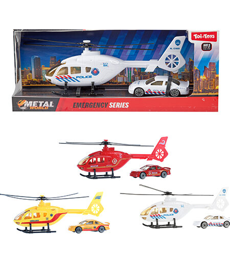 Helikopter sa metalnim automobilom metal - 3 varijante