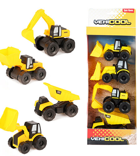 Vozila građevinska set vehicool - 4 komada