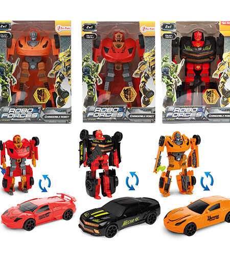 Roboti koji se pretvaraju u superautomobil roboforces - 3 varijante