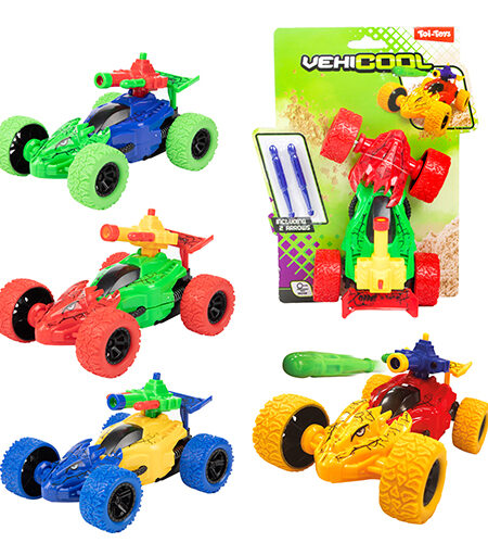 Automobil trkački shooting dino vehicool - frikcioni pogon, 4 varijante