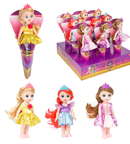 Lutka lijepa princeza princess friends - 16 cm, 3 varijante